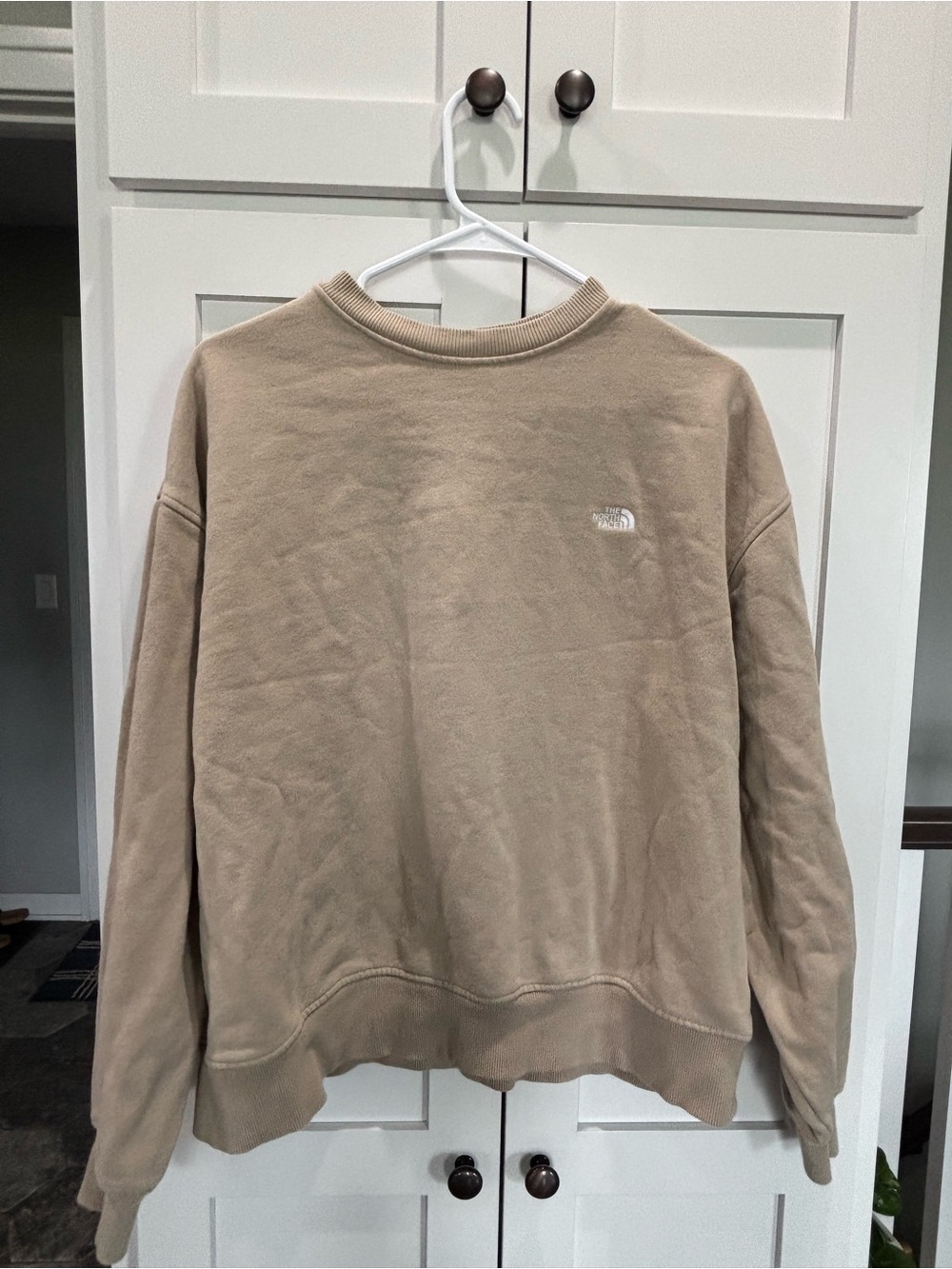 The North Face Oversized XS Crewneck Sweatshirt- Beige